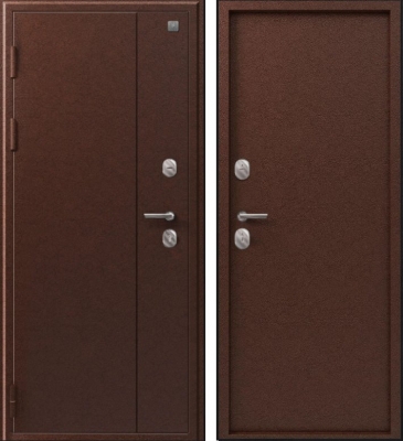 Дверь V-01 медь антик - медь антик