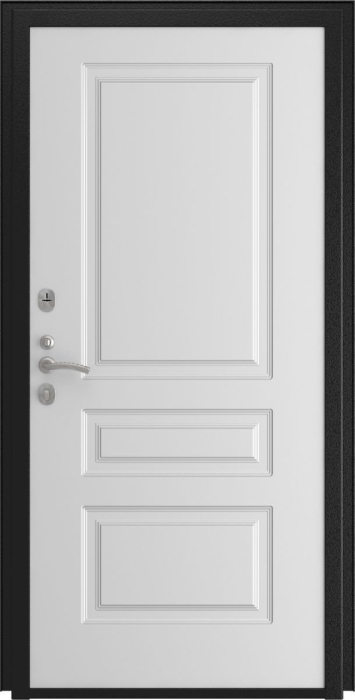 Входная дверь Модель L - 49 Эмаль L-2 (16мм, белая эмаль) внутренняя сторона
